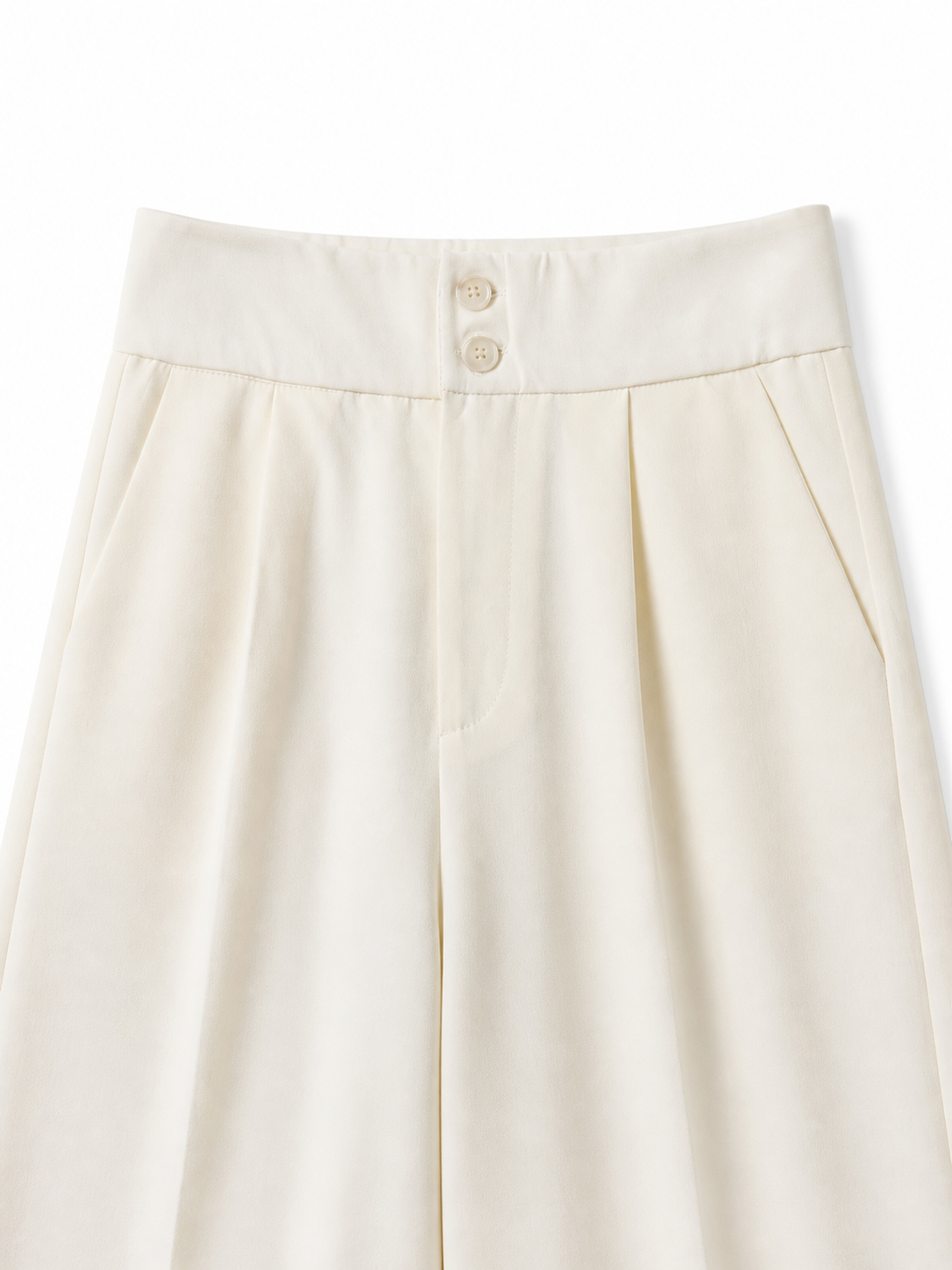กางเกงขายาวเอวสูงแต่งสายรัด
