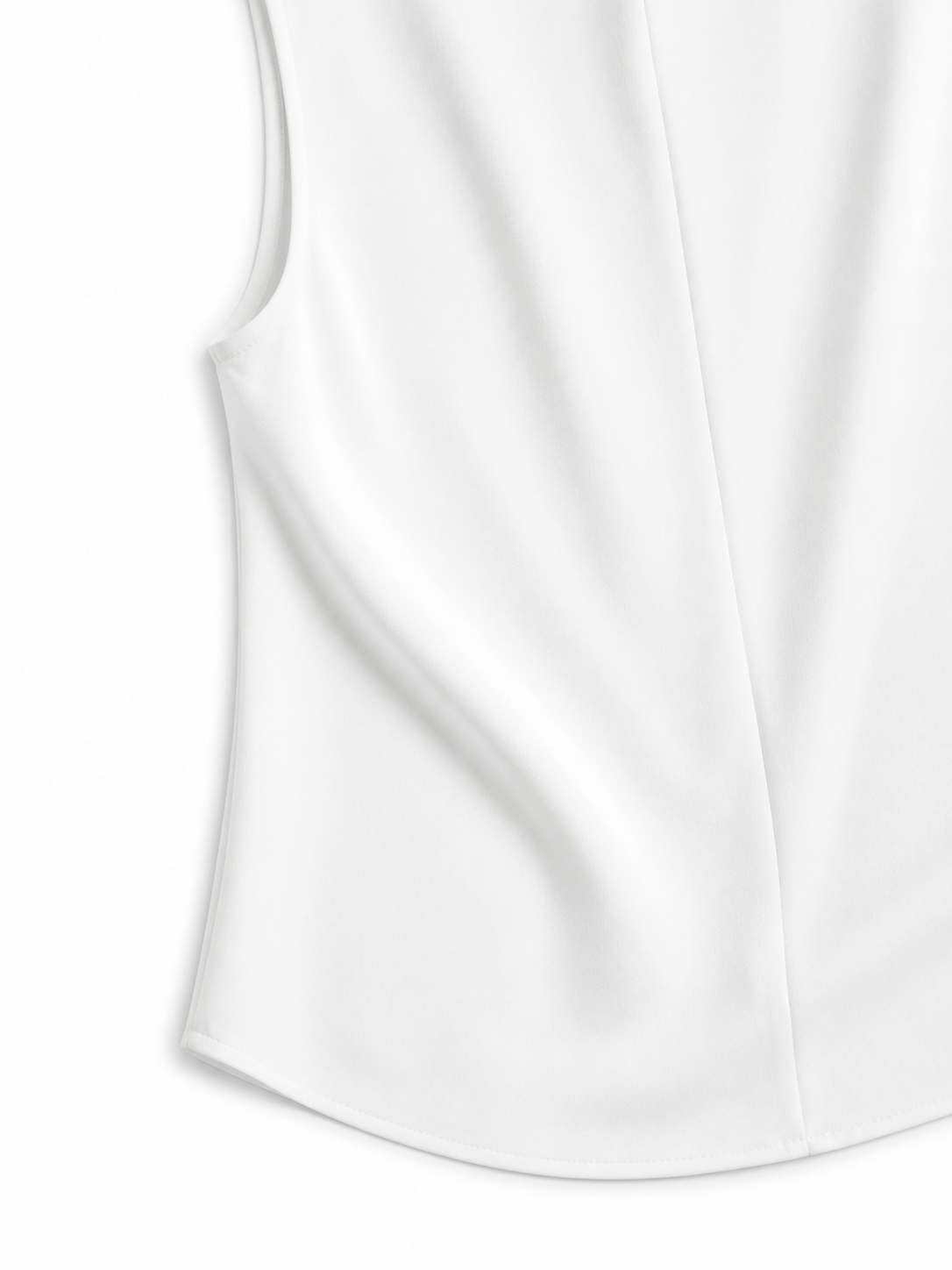 HIGH NECK DRAPE TOP