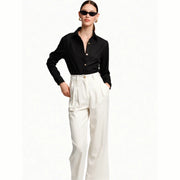 LINEN BLEND PANTS